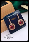 Rose Gold 183 AD Diamond Earrings
